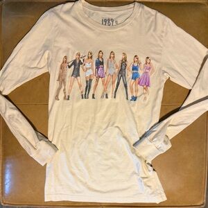 Official Taylor Swift 1989 (Taylor’s Version) Eras Long Sleeve T-Shirt XS